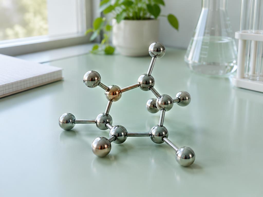 Molecular teaching model illustrating the discussion of electrons